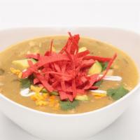 Chicken Tortilla Soup Bowl · Enjoy this south-of-the-border family classic, topped with cheddar, diced avocado, tortilla ...