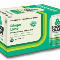 Boochcraft Ginger Lime 6 Pack Can · Fresh-pressed ginger and zesty limes are combined with aromatic rosehips to create a lightly...