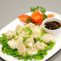 Steamed Wonton · Stuffed with ground chicken and shrimp.
