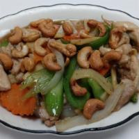 Cashew Nut · Cashew nut, onion, bellpepper, celery, bamboo shoot with oyster sauce