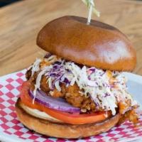 Fried Chicken Sando · ***PLEASE NOTE - NOT DFC*** Double dipped buttermilk fried chicken, housemade spicy mayo, co...