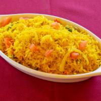 Rice Pilau · Vegetable basmati rice.