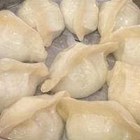 Veggie Dumpling (Steamed) · Ten pieces.