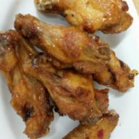 Garlic Chicken (5 Pcs) · Stir-fried chicken wings seasoned with our house spices.