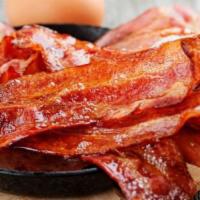 Bacon (4 Pc) · Crispy bacon strips.
