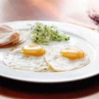 Steak & Eggs · Juicy steak and fresh eggs cooked your way and your choice of sides.