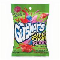 Fruit Gushers Super Sour Berry · FLAVORS INCLUDE: MIXED BERRY, BLUEBERRY GRAPE AND RASPBERRY LEMONADE
4.25oz BAG