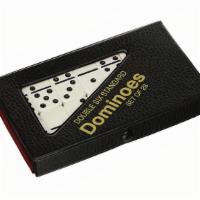 Dominoes Game Double Six Standard  · The classic game of dominoes in a black vinyl case