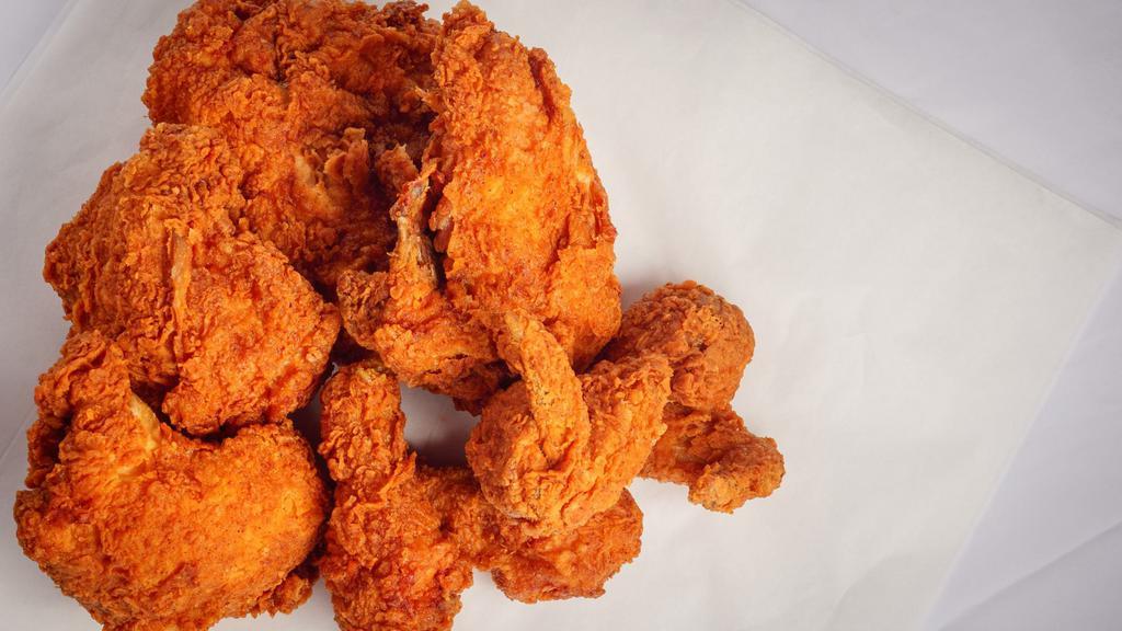 Eight Piece Chicken · Two breast, two wings, two thighs, two drumsticks.