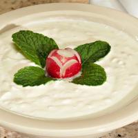 Must O' Mosier · Authentic Blend of Rehydrated Dried Shallots & Yogurt Mixed Into A Dip.