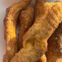 Gluten Free Churros With Cinnamon Sugar · And caramel dipping sauce.