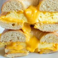 Egg & Cheese Sandwich · Served on a fresh signature bagel.