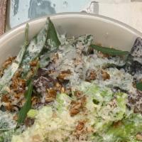 Lettuce & Lovage Salad · Herbed crème fraîche dressing, sunflower seeds and parmesan.