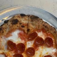 Pepperoni Pizza · Tomato sauce, mozzarella and pepperoni.