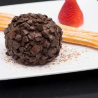 Tartufo Ice Cream · Italian chocolate ice cream truffle along with four crispy golden brown churros showered wit...