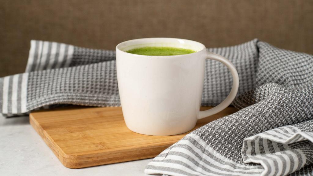 Matcha Green Tea Latte · Smooth and creamy matcha is lightly sweetened and served with steamed whole milk.