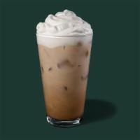 Iced White Chocolate Mocha · Our signature espresso meets white chocolate sauce, milk and ice, then is finished off with ...