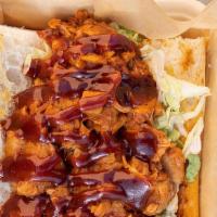 Bbq Jackfruit Po Boy · Po boys come dressed with lettuce, tomatoes, pickles, and classic remoulade sauce. Upgrade t...
