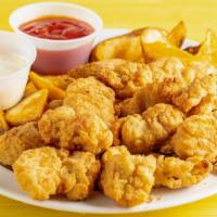 Chicken Tenders & Wedges With Ranch  · Crispy Chicken Tenders with Crispy Potato Wedges served with Ranch Dressing