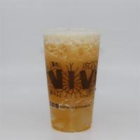 Pineapple Mango Jelly Tea · Includes Ice Jelly. (Sugar level and ice level cannot be adjusted.)