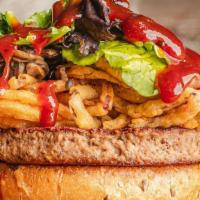 Veggie Burger · Juicy burger made with black bean patty, sliced avocado, chipotle mayonnaise, fresh lettuce,...