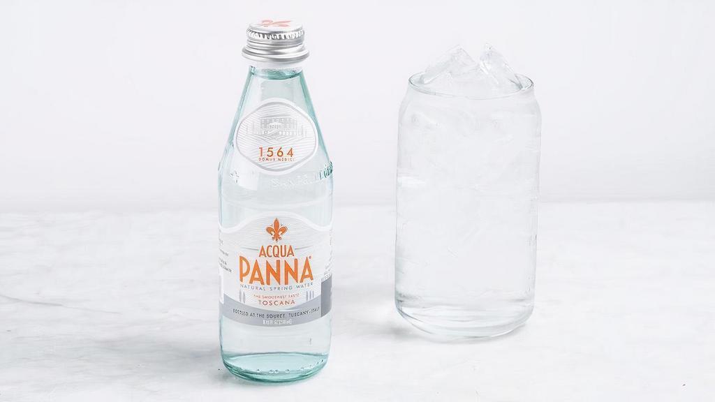 Acqua Panna Spring Water 250Ml · Acqua Panna is crafted by nature, flowing through the sun drenched Hills of Tuscany to the spring source. It is perfected through time on its 14 year journey for the smoothest taste like no other.
