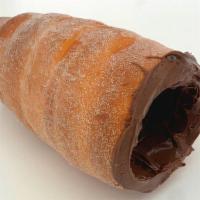 Cone With Nutella · Freshly Baked Chimney Cone With Nutella Filling