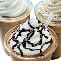 Blended Ice Coffee · Blended ice coffee: mocha, vanilla, caramel latte, cookie and cream, etc.