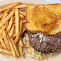 Grilled Sourdough Burger · Burger and sandwich specials - all meals include fries and med drink.
