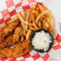 Chicken Tenders · With fries and coleslaw.