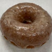 Brown Butter Sea Salt · Vanilla cake donut with brown butter glaze topped with maldon sea salt flakes.