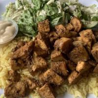 Lebanese Chicken, Rice & Salad · 