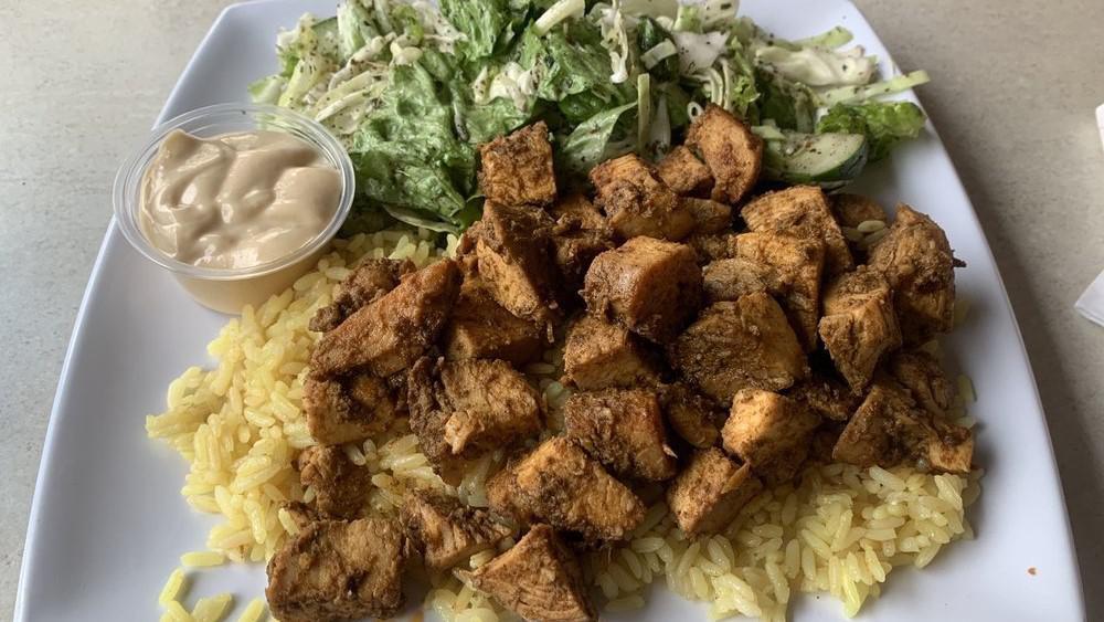 Lebanese Chicken, Rice & Salad · 
