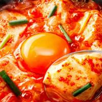 Soft Tofu Soup · Korean silken tofu in a savory and spicy stew