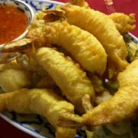 Fried Prawn & Vegetable · Deep fried fresh prawn and vegetable with house special mixed batter. Served with sweet plum...