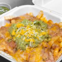 Nacho French Fries · (with meat asada, chicken, carnitas)