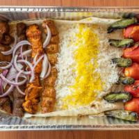 Family Special For 4 · Two skewers of beef lule kabob, two skewers of chicken lule kabob, two skewers of pork kabob...