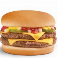 Double Cheeseburger · Two juicy 100% USDA all-beef hamburger patties grilled to perfection, topped with two slices...