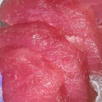 Tuna Sashimi · Soy Sauce, cucumber-wasabi, shiso