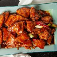 Orange Chicken · Hot and spicy. Crispy on the outside and tender on the inside, stir fried in our slightly sp...