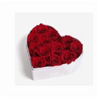 Large Heart Box  · Beautiful Large Heart Box With Red Roses (Box Color Will Vary Red, White, or Pink)  Pink Ros...