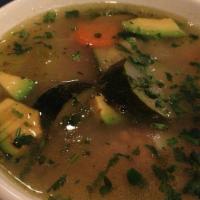 Sopas · Your choice of chicken tortilla or albondigas (meatballs with vegetables) soup. Served with ...
