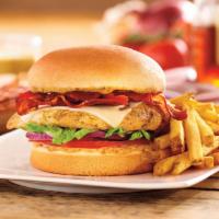 Ultimate Bacon & Honey Mustard Chicken · Seasoned grilled chicken breast with bacon, melted Swiss cheese, honey mustard dressing, shr...