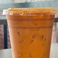 Thai Iced Tea 20 Oz · House brewed tea with condensed milk and ice.