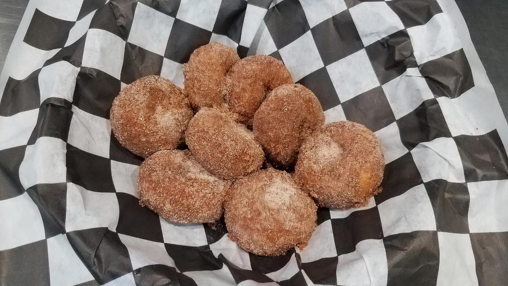 Mini Donuts (8) · Try an Order of our Original Cinnamon Sugar Mini Donuts  Made FRESH to order our Premium Mini Donuts are good morning, noon, or night!