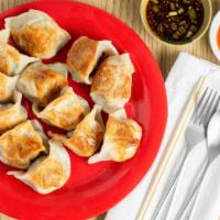 Pan Fried-Kimchi Pork  Dumplings (12) · 