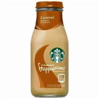 Caramel Frappuccino By Starbucks · Delicious Starbucks caramel frappuccino 9.5 fl oz 281 ml.