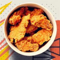 Bucket # Six: 20 Pieces Of Chicken Tenders · 20 Pieces of Crispy Chicken Tenders, Comes with choice of sauce, Mac & Cheese and Coleslaw