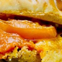 Chicken Parm Sandwich · Crispy White Chicken Breast Smothered in Marinara Sauce, Crispy Parmesan Cheese, Roasted Tom...