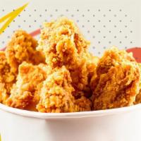 Bucket # Two: 15 Pieces Of Fried Chicken · Assortment of Free-Range Organic Fried Chicken, Comes with Signature Louisiana Hot Sauce, Ma...